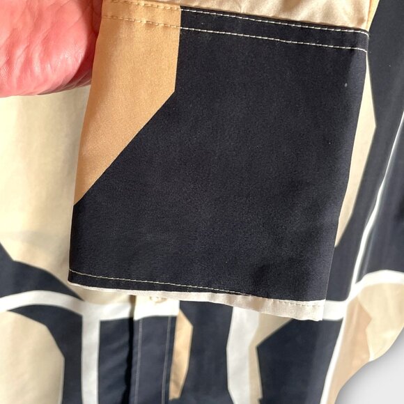 Marimekko Silk Button Up Top Blouse Sz 40 / 10 US - Picture 5 of 8